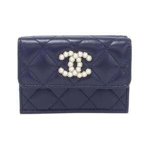 CHANEL Authentic Blue Wallet